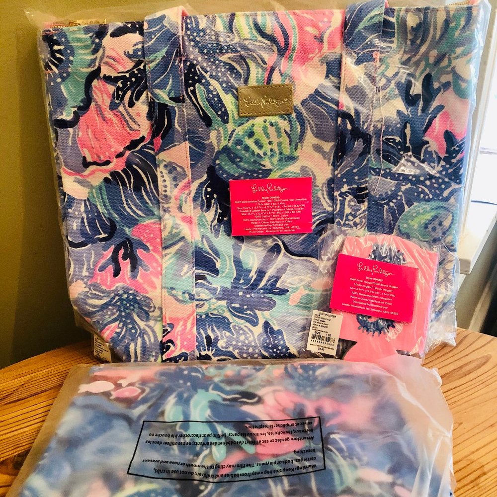 Lilly Pulitzer Tote Bag Set